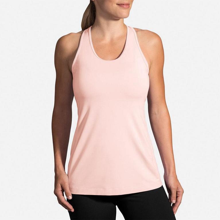 Brooks Pick-Up Womens Running Tank Top - Pink - Indonesia (LKUF-01963)